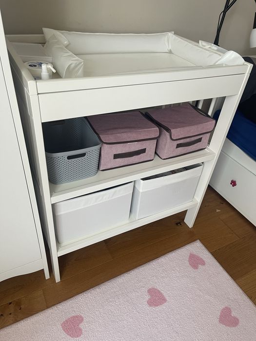 Masa infasat Ikea Gulliver lemn masiv saltea inclusa