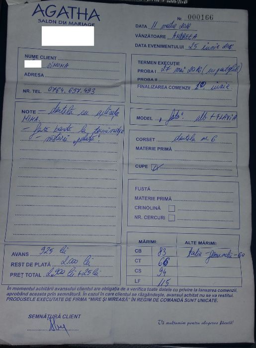 Vand rochie de Mireasa-AGATHA