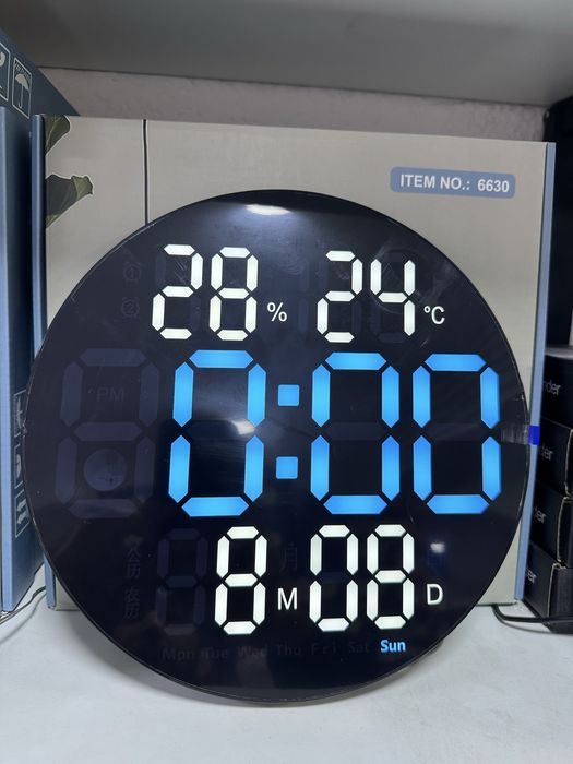 Электронные LED часы настенные. Доставка есть. Оптом.