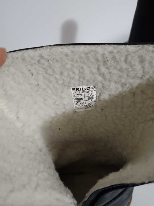 Cizme fete de piele măr 33