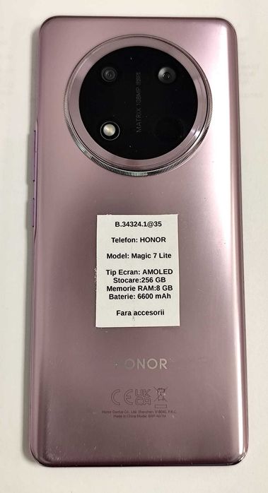 (AG 35)Telefon Honor Magic 7Lite  b.34324 - 880 Lei Garantie 2ani!