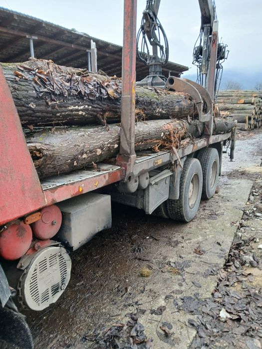 MAN 1994 cu macara si remorca