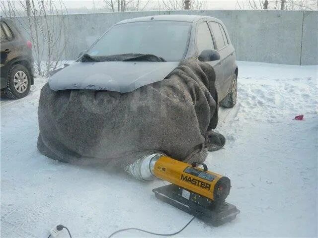 Отогрев автомобилей