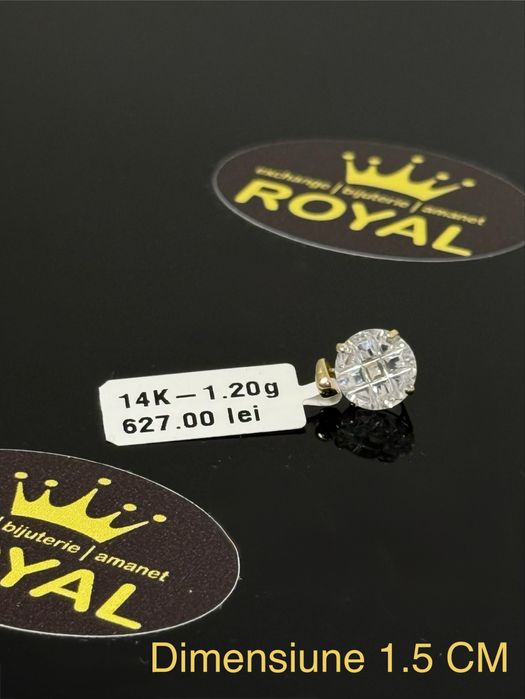 Bijuteria ROYAL : Pandantiv AUR 14K NOU / 1.2 GR