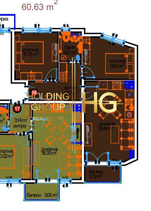 Продава се Тристаен апартамент в Варна, м-т Пчелина - 61 кв.м за 1520 €/кв.м - Снимка #2