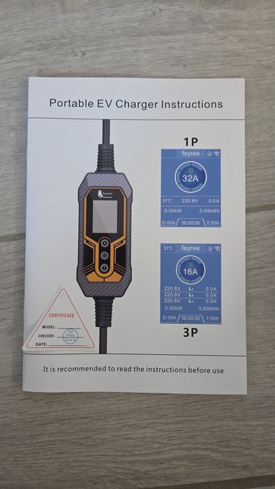 Зарядна станция 7кв/32A/AFEEV/WIFI##