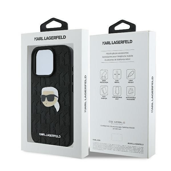 Karl lagerfeld hardcase monogram karl head pin - лицензиран кейс за ip