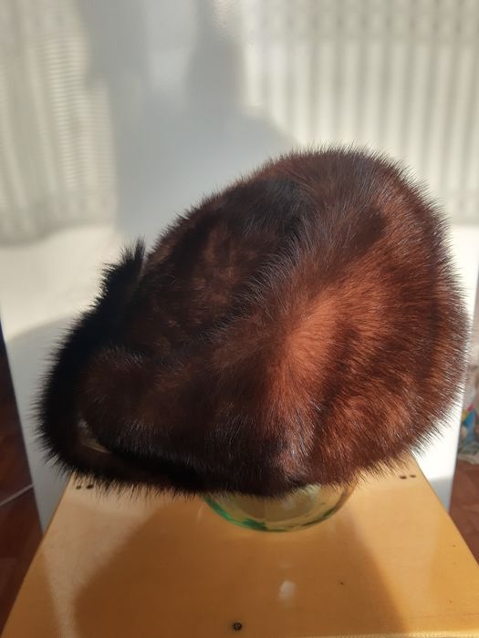 Шапка норковая высокая