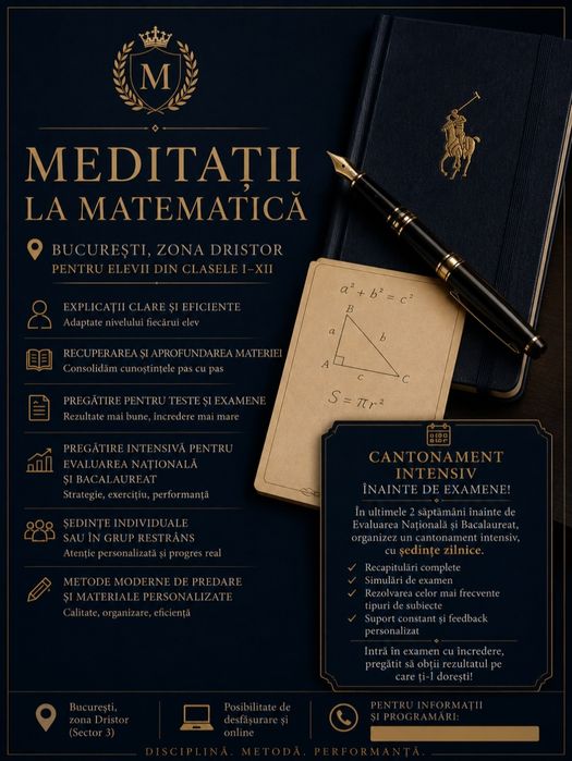 Meditatii matematica București