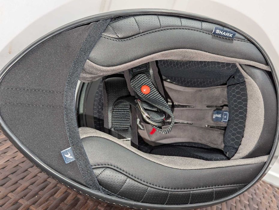 Casca moto Shark Spartan RS Carbon, marime L - viziera fumurie, ochelari de soare