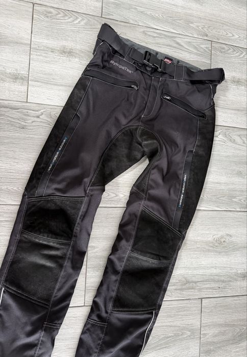 Pantaloni moto piele și textil polo mărime M 48/50