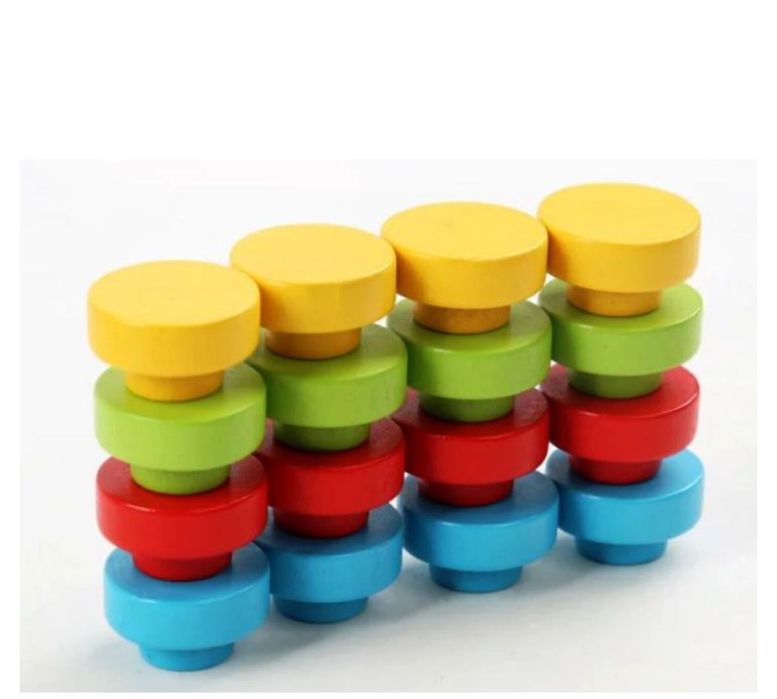 Дървена Монтесори мозайка