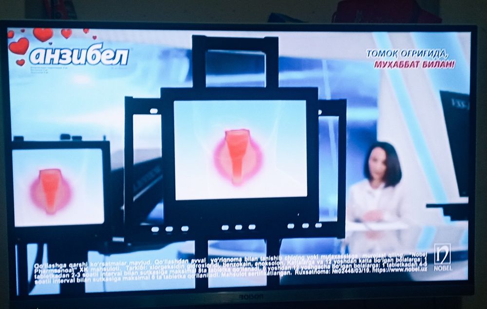 3D ROISON телевизор сотилади.Смартбокс совғага.