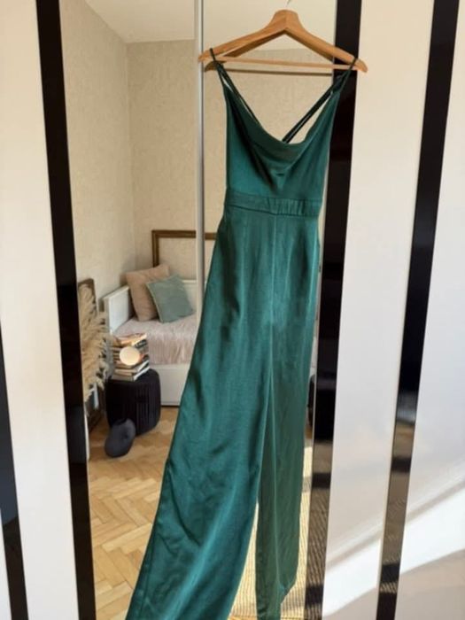 Сатенен гащеризон в горскозелено