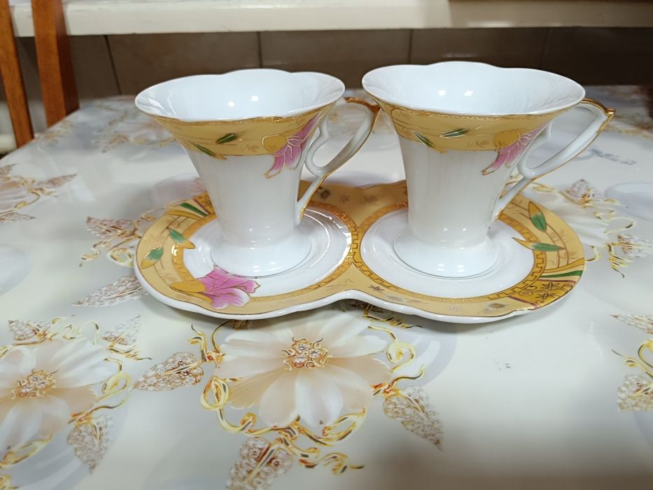 Чашки  дуэт для чая кофе