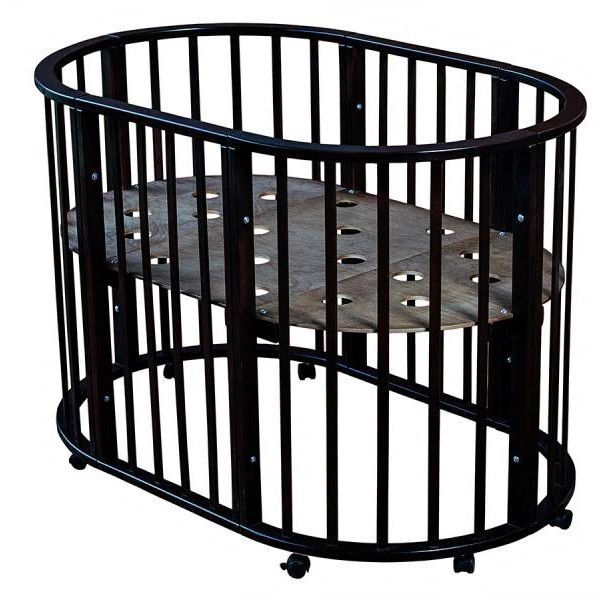 Детская круглая кроватка 3в1