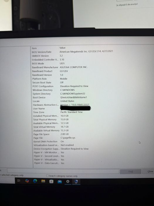 Laptop Gaming ASUS ROG Strix G15 (G512LV) | i7-10870H | 16 GB RAM | RTX 2060