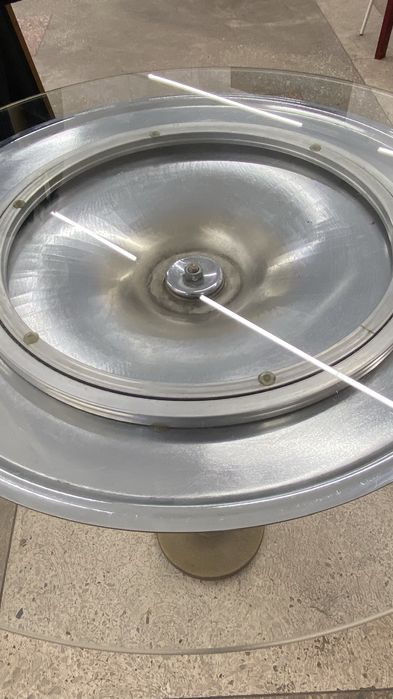 Винтажный стеклянный столик