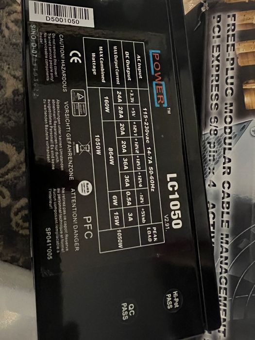 Pc Sursa modulara 1000w Legion x