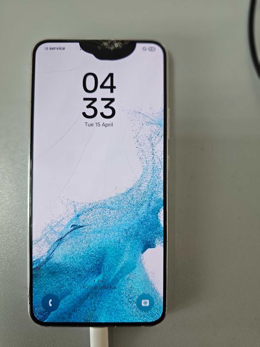 Дисплей със сребърна рамка за Samsung S22 plus 5G