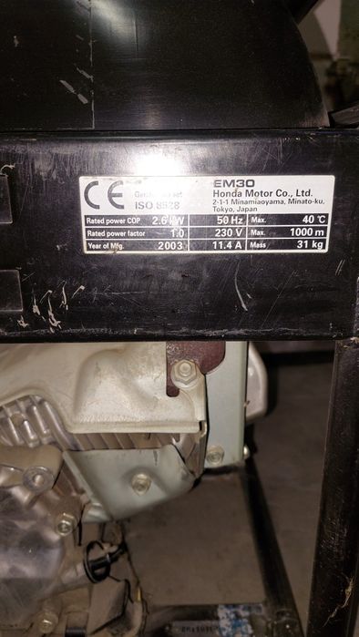 Generator Honda cicloconverter em30