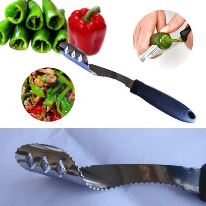 Cutit pentru taiat ardeii rapid si perfect! Foarte util in bucatarie!
