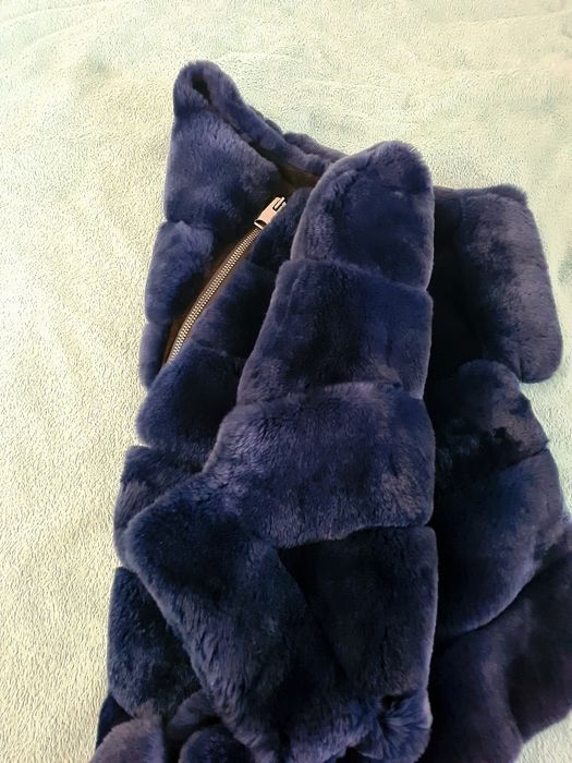 Палто от чинчила, естествен косъм