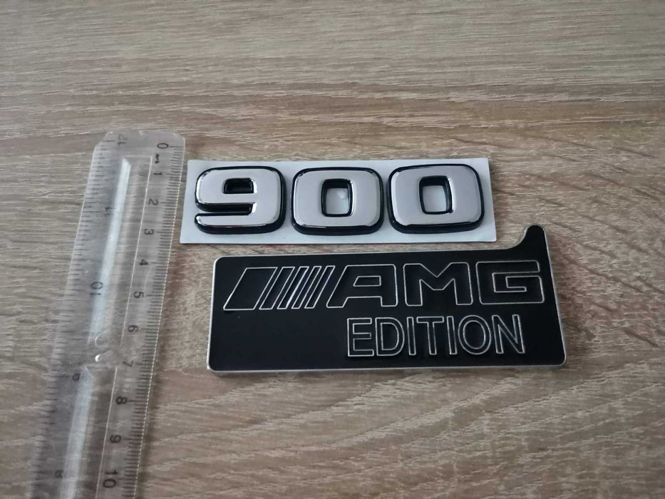 Mercedes Benz AMG 900 Edition АМГ 900 емблема лого сребро