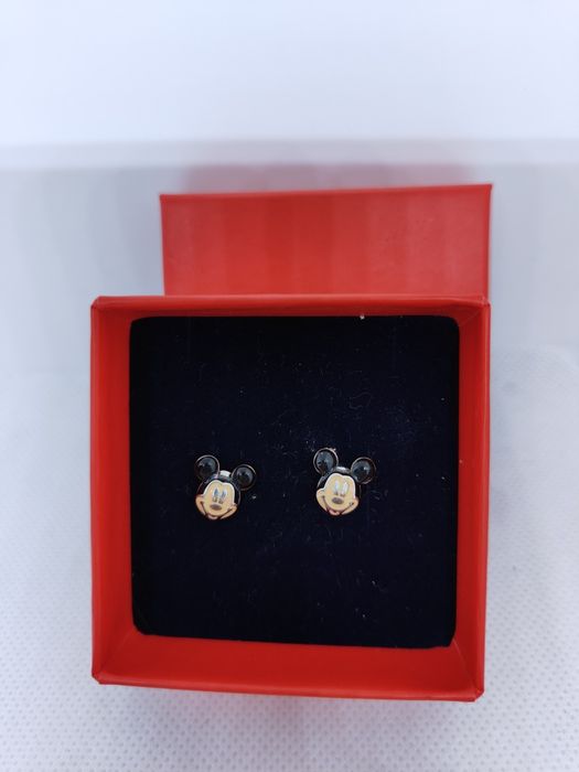 Серьги серебро Мики Маус