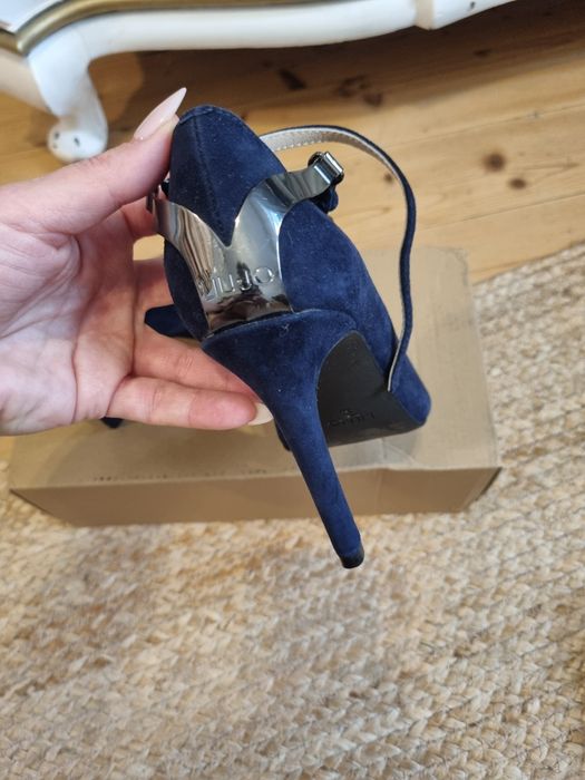 Pantofi stilleto Liu Jo-piele întoarsă naturala