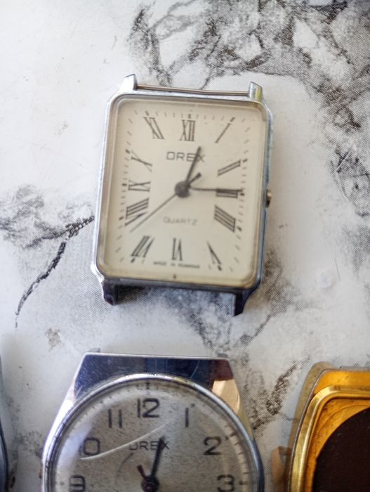 Lot 7 ceasuri românești, marca Orex  quartz , bărbătești