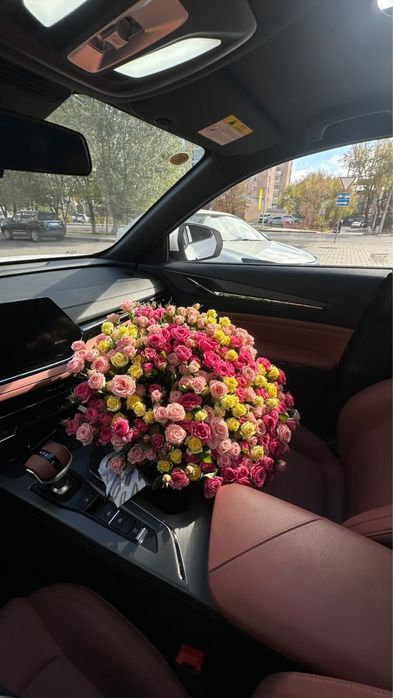 Букет свежий, бүгін ғана келген