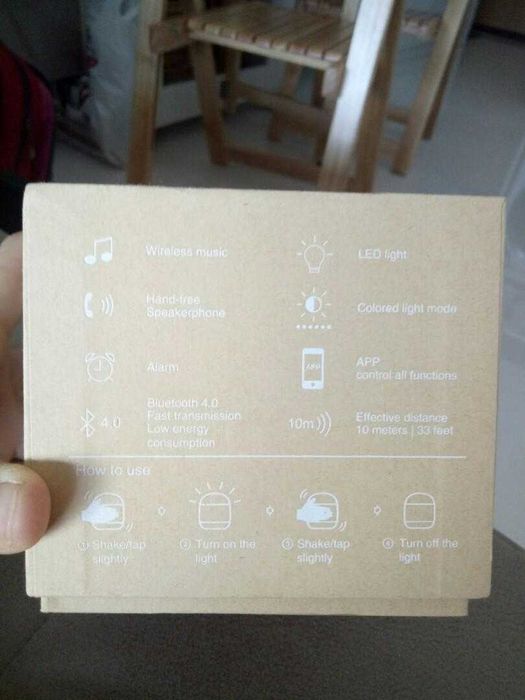 Boxa speaker smart - lampa multicolora EMOI H0019