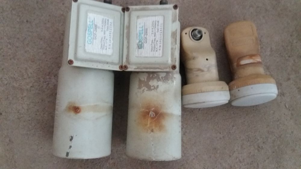 Галовки от спутник антен 2 большое 2 мал