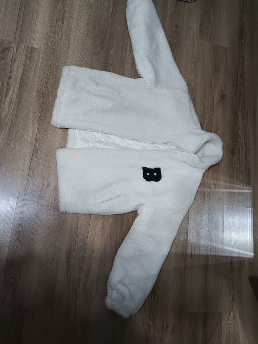 Стильная теплая куртка тедди