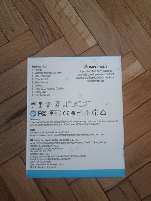 Bellababy BLA8042 безжична помпа за кърма – Hands Free