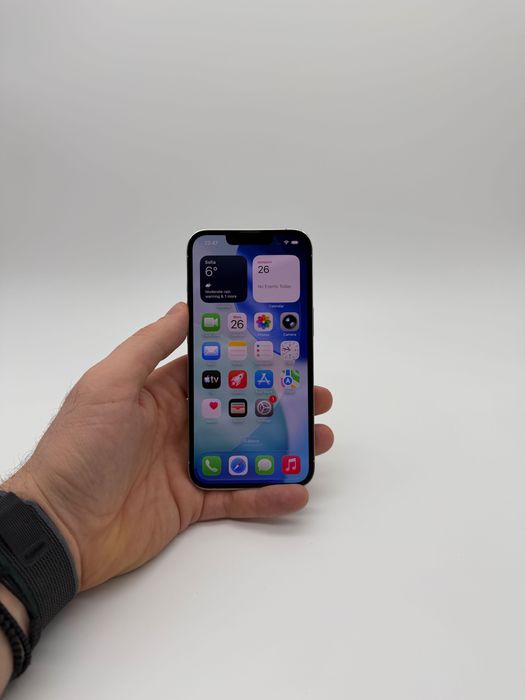 iPhone 13 Pro 128GB Silver / 100% Батерия / Перфектен технически