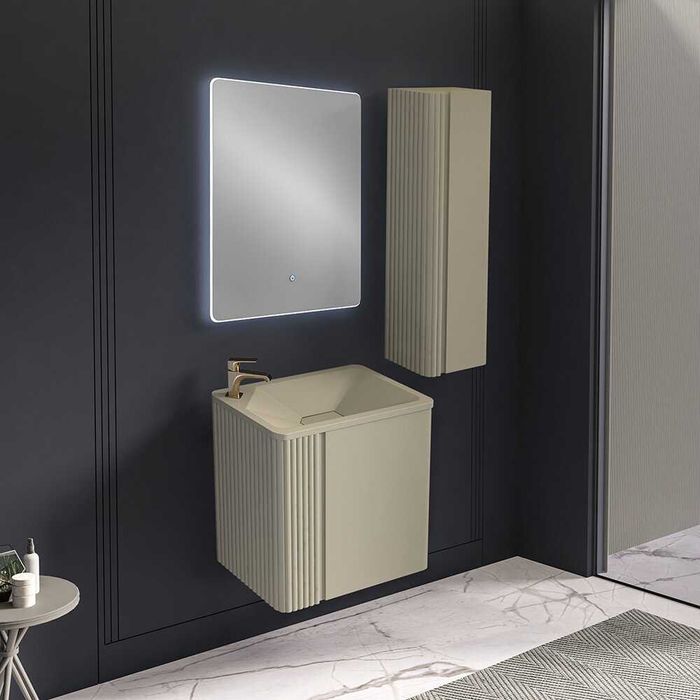 PVC комплект комплект за баня LINEA IVORY 60см