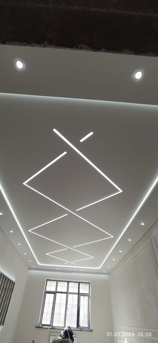 Натяжные потолки  1200тн