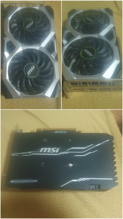 Nvidia Geforce GTX 1660 Super Ventus XS OC 6GB cu 3x DP Displayport 1x HDMI placa video grafica GPU ofera display pe ecran dar nu instaleaza driver-ul