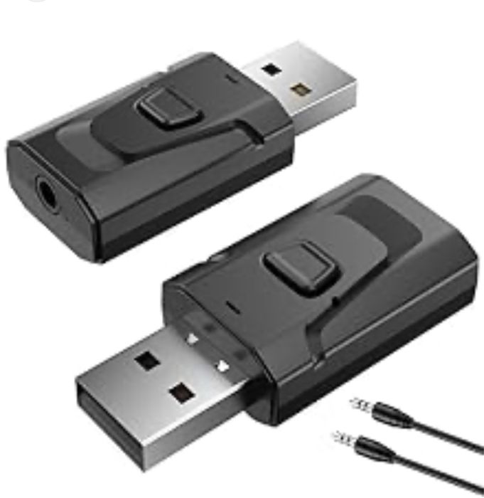 Auxiliar Bluetooth 5.0 Auto Pc 4 in 1 Wireless Stereo Car Kit