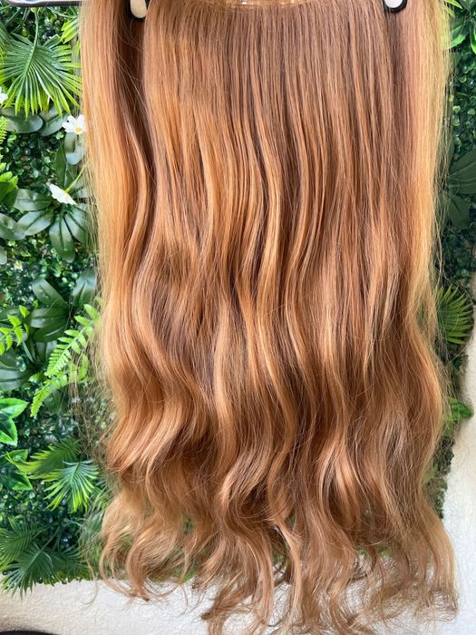 Изкуствена коса на цял ред с клипси!