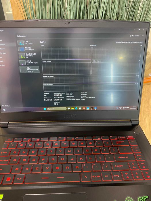 Лаптоп MSI Katana 15, Intel® Core™ i5 11th 11400H, RAM 8GB, 512GB SSD, NVIDIA RTX 3050