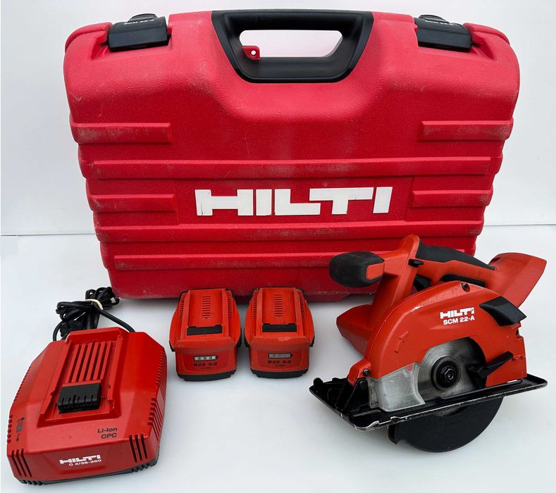 Hilti SCM 22-A - Акумулаторен циркуляр 2x22V 5.2Ah перфектен!