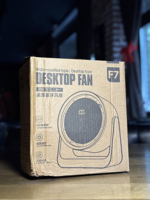Портативный настольный Вентилятор