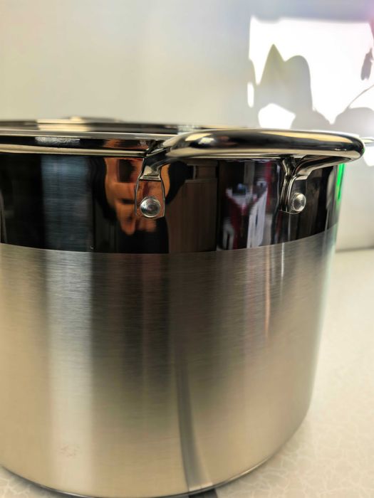 Oala inox 34x24 cm 22 litri cu capac sticla 260 lei