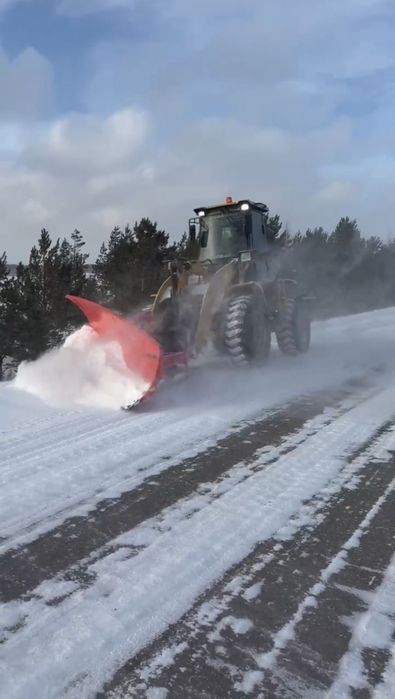 Уборка снега отвалами