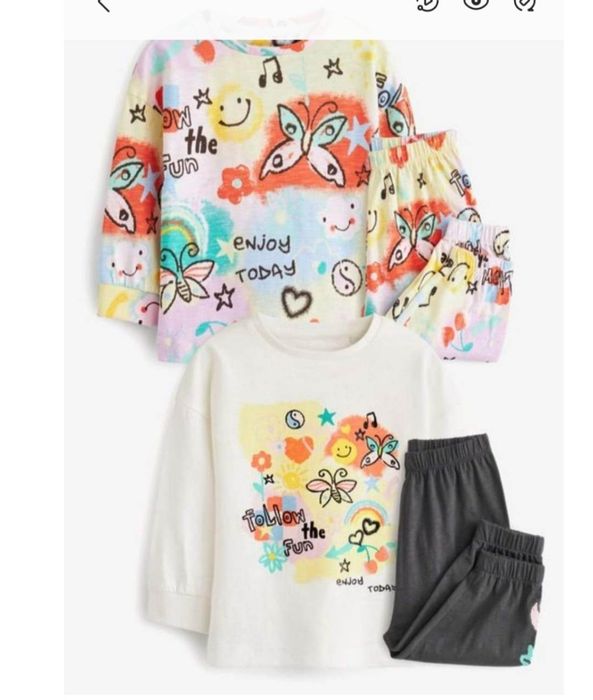 Pijamale next,8-9ani,colantii h.m cadou