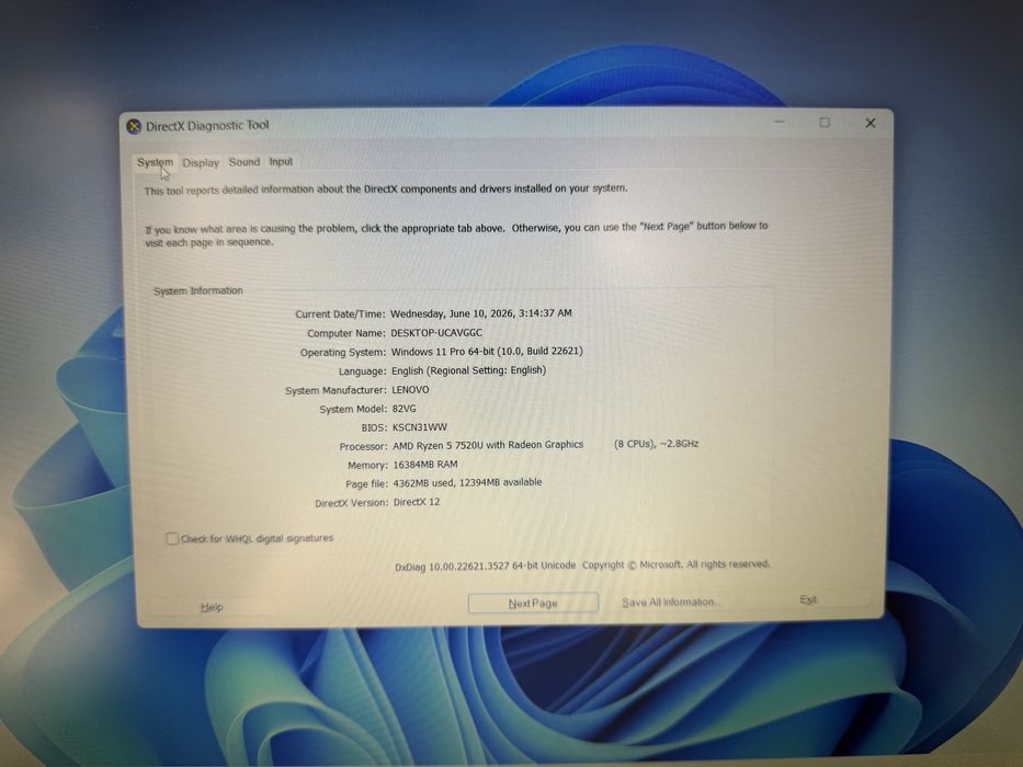 Laptop Lenovo Model 82VG / Ryzen 5 - 7520U / 16 GB DDR4 / SSD 480 GB - DeBi GSM Mobile