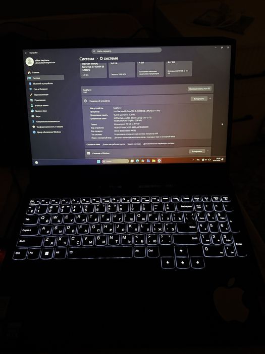 Продам ноутбук Lenovo idepad gaming 3